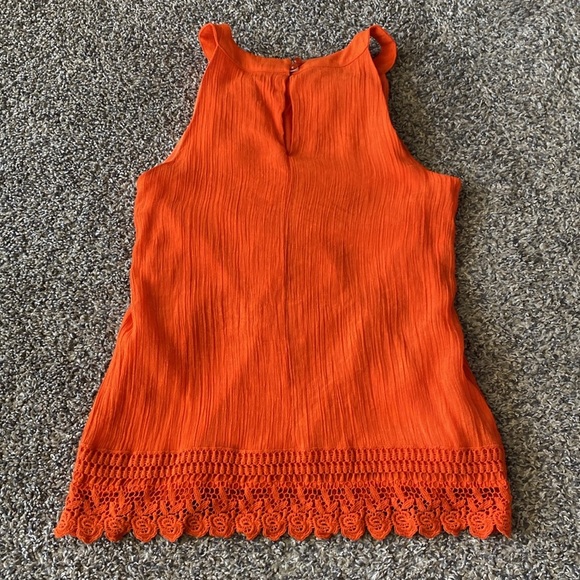 BCX Crochet Trim Halter Neck Tank Top - Picture 3 of 9